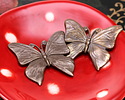Vintaj Natural Brass Meadow Butterfly 41x38mm