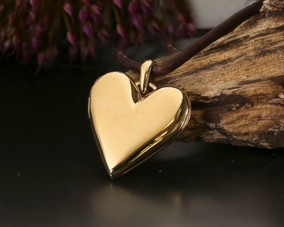 Nina Designs Large Bronze Heart Locket 24x30mm