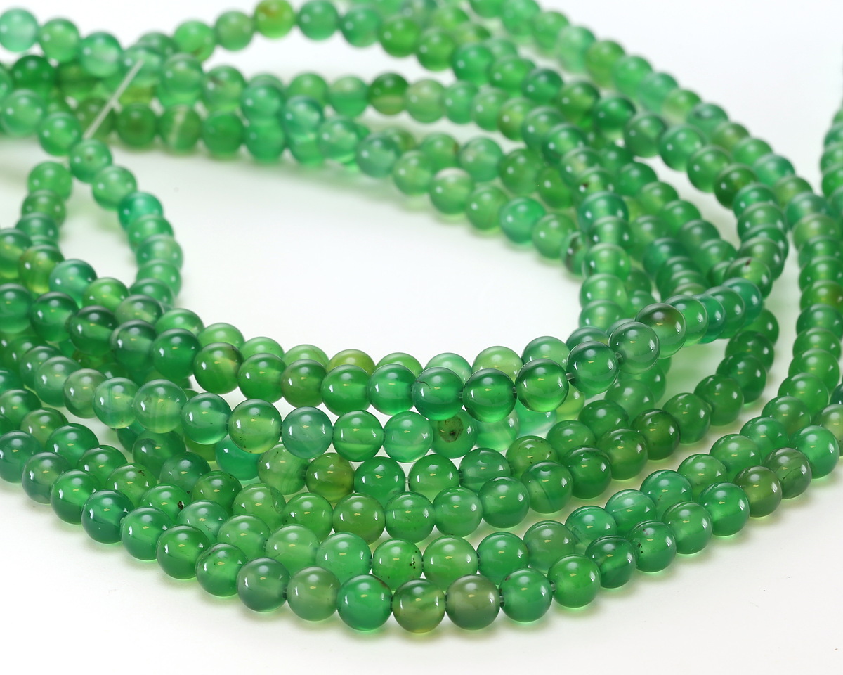 Green Agate Round 6mm