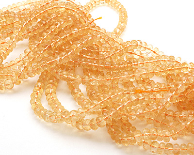 Citrine Faceted Rondelle 8mm