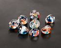 Unicorne Beads Glass Pop Prism Teardrop 9-10mm