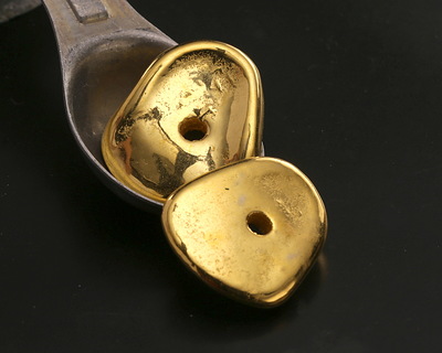 Mykonos Metalized Ceramic Gold Washer 28-30mm