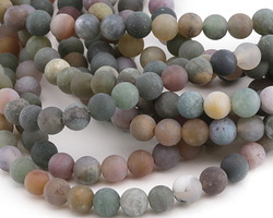 Fancy Jasper (matte) Round 6mm