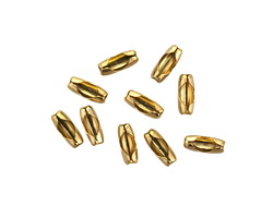 Gold (plated) Stainless Steel Ball Chain Clasp 2mm