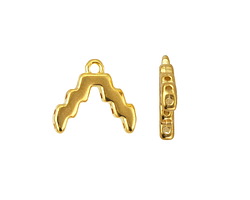 Cymbal Menites 24k Gold (plated) Ending for SuperDuo 15x13mm