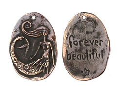 Green Girl Shibuichi Forever Beautiful Mermaid 20x26mm