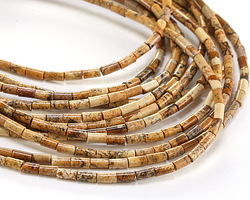 Picture Jasper Tiny Tube 4x2mm