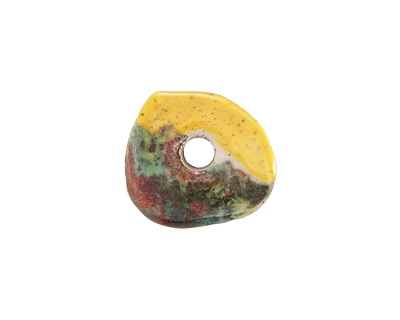 Mykonos Ceramic Raku Metallic Harvest Washer 16-19mm
