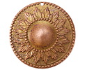 Vintaj Solid Copper Sun Medallion Focal 30mm