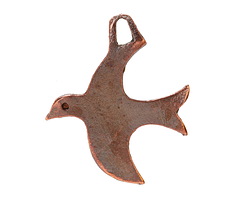 Mykonos Antique Copper (plated) Escher Bird Focal 43x35mm