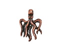 Mykonos Antique Copper (plated) Octopus Charm Focal 17x23mm