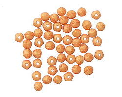 Czech Glass Pacifica Tangerine English Cut Round 3mm