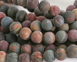 Red Creek Jasper (matte) Round 10mm