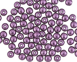 Czech Glass ColorTrends: Saturated Metallic Tawny Port Round 4mm