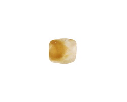 African Recycled Glass Caramel Tumbled Round 8-11mm