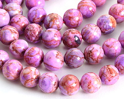 Pink Crazy Lace Calcite Round 10mm