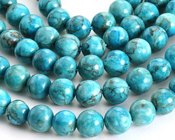 Sky Blue Crazy Lace Calcite Round 8mm
