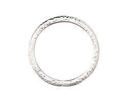 TierraCast White Bronze (plated) 1.25" Hammertone Ring 32mm