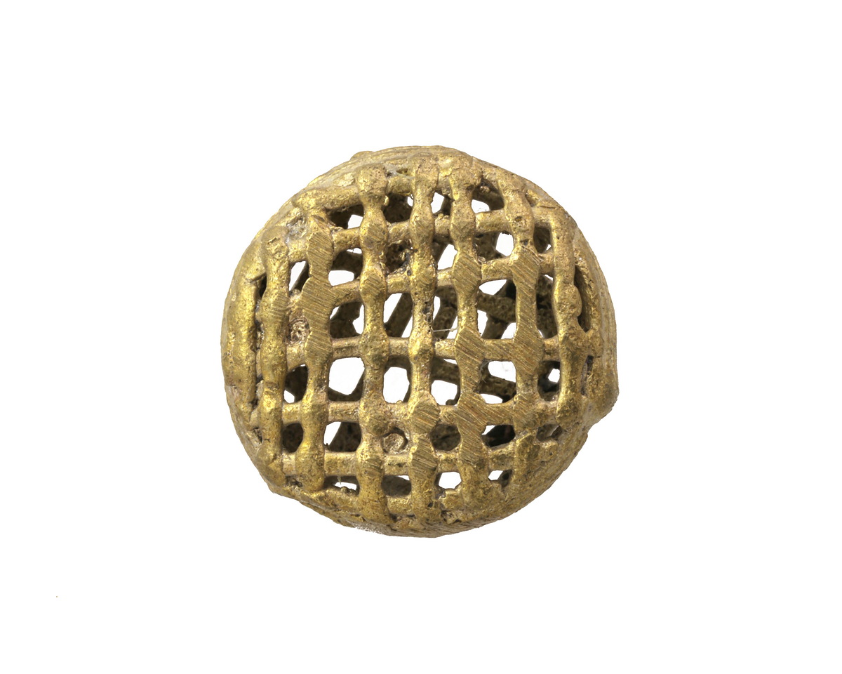African Brass Basket Coin 22-24mm