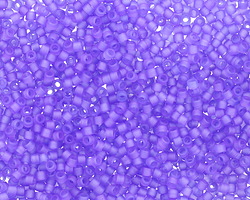 Miyuki Delica Dyed Semi Frosted Transparent Purple (DB0783) 11/0 Seed Bead