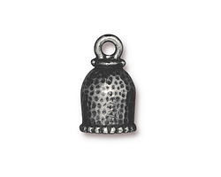 TierraCast Antique Pewter (plated) Palace 8mm Cord End 18x11mm