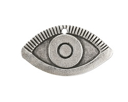 Mykonos Antique Silver (plated) Eye Pendant 39x20mm