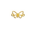 24K Gold (plated) Openwork Butterfly Focal Link 17.5x10mm