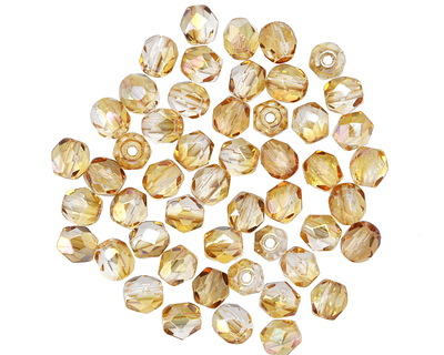 Czech Glass Crystal Celsian Fire Polished Round 4mm