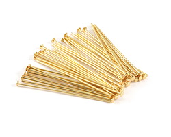 Gold (plated) Headpin 1.5", 21 gauge