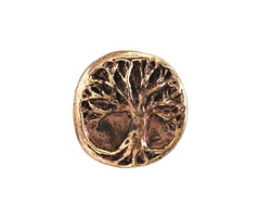 Green Girl Bronze Tree of Life Button 18mm