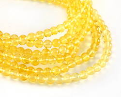 Amber (light yellow) Round 6mm