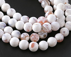 Orange Blossom Agate (Matte) Round 12mm