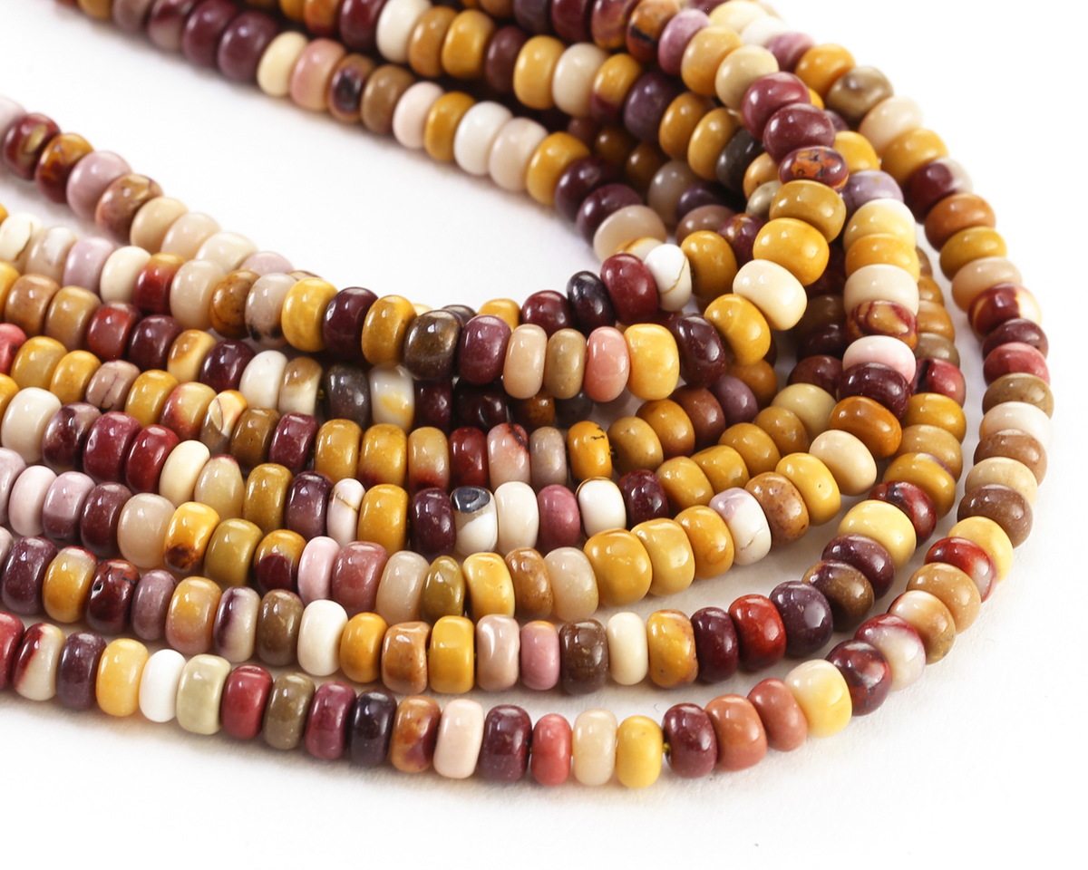 Mookaite Rondelle 2x4mm