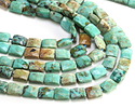 Peruvian Turquoise Microfaceted Rectangle 10x8mm