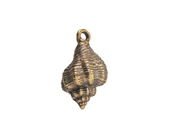 Mykonos Antique Brass (plated) Murex Shell Focal 13x24mm