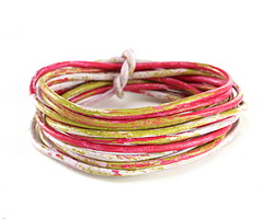 Blossom Mist Round Leather Cord 2mm