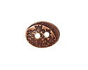 TierraCast Antique Copper (plated) Floral Button 17x13mm