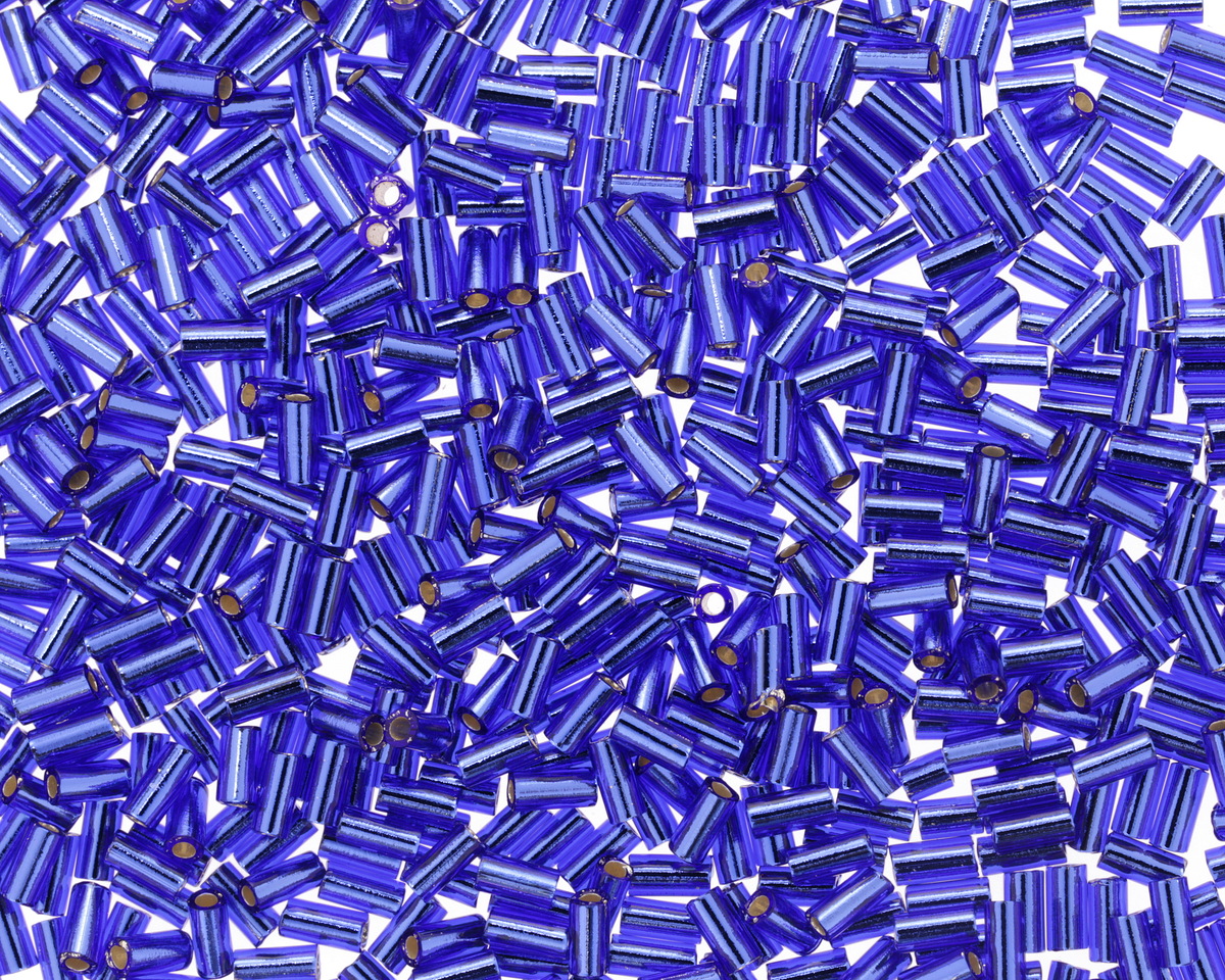 Miyuki Silver Lined Dark Sapphire Bugle Bead 3mm