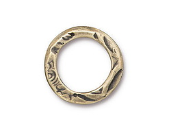 TierraCast Antique Brass (plated) Flora 3/4" Ring