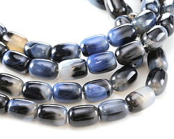 Storm Line Agate Barrel 16x10mm