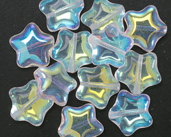 Czech Glass Crystal AB Star 12mm