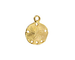 Mykonos Gold (plated) Sand Dollar Focal 20mm
