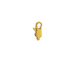 Waterproof 18K Gold PVD Plated Stainless Steel Lobster Clasp 11x5.5mm