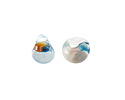 Unicorne Beads Glass Impressionist Shore Teardrop 9-10mm