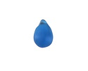 Peacock Blue Beach-Style Glass Teardrop Focal 14x10mm