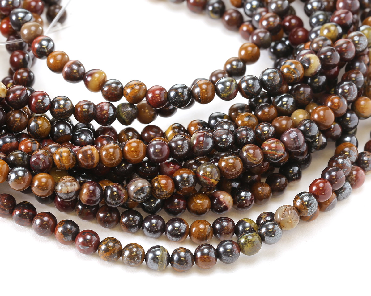 Tiger Iron Round 4mm