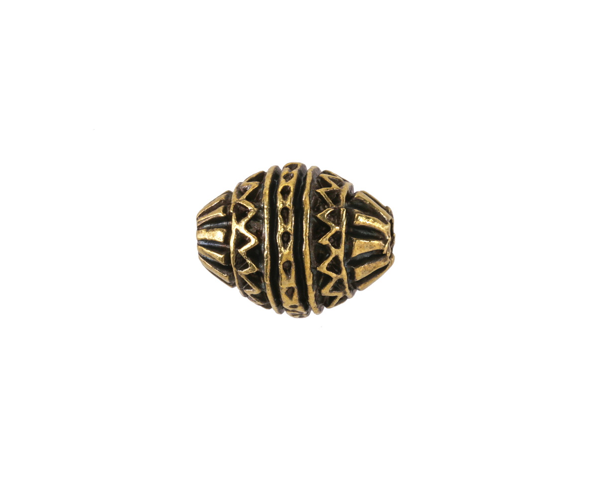 Mykonos Antique Brass (plated) Mountains & Rivers Bead 16x13mm