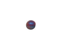 Xaz Raku Rust Blue Small Round 7mm
