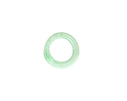 African Recycled Glass Bottle Green Dogon Mini Ring 10-14mm
