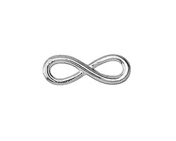 Silver (plated) Infinity Focal Link 23x8mm